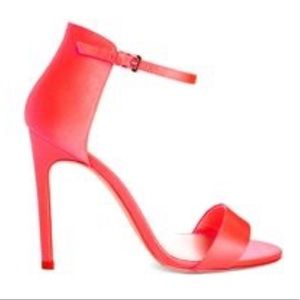 Karen Millen Bright Pink Modern Heeled Sandal